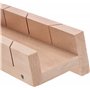 KOTARBAU® Boîte à découper en bois 30 x 12 cm pour couper les raccords d'angle, lattes, boîte à onglets, boîte à scies