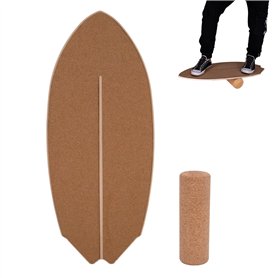 CAWI Planche d'équilibre pour enfants et adultes - Équipement de fitness pour la maison - Planche de surf + rouleau de fascia -  CAWI Planche d'équilibre pour enfants et adultes - Équipement de fitness pour la maison - Planche de surf + rouleau de fascia -