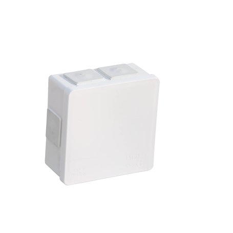 ViPlast 7717 002-01 Boîte de dérivation en saillie pour pièces humides 78 x 78 x 31 mm (intérieur) avec raccord en caoutchouc sa