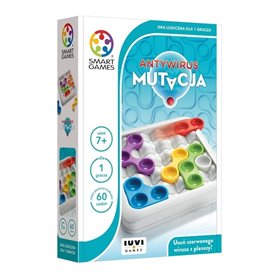 Smart Games - Jeu pour 1 joueur - Jeu solo - Mutation antivirus - 60 tâches - Pour enfants à partir de 7 ans - Jeu de voyage