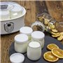 Browin 801015 Yaourtière avec thermostat et verres, 7 pots à yaourt avec couvercle, 1,3 l, 20 W