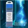 Regun Soudage TIG Électrodes de Tungstène Pur- 1.0 x 150 mm tungstène Pour Soudage TIG AC Aluminium, Magnésium et Alliages Nicke