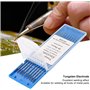 Regun Soudage TIG Électrodes de Tungstène Pur- 1.0 x 150 mm tungstène Pour Soudage TIG AC Aluminium, Magnésium et Alliages Nicke