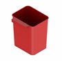 LM LANKA JA MUOVI Poubelle à piles 0,5 L rouge en plastique de qualité alimentaire, idéale pour ranger les petits objets