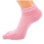 FULLANT 4 paire de chaussettes de sports Meias en maille filet à orteils séparés pour femme, style décontracté
