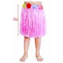 JZK 8 Pcs Multicolore Hawaiian Soie Simili Fleurs Hula Jupe pour Filles/Femmes Hawaïen Luau Party Hawaii Accessoire de Fête