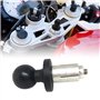 fivekim Base en Aluminium en Caoutchouc Moto Vélo Montage Fourche Tige Base avec Rotule pour RAM Mont pourBoule Adaptateur Moto 