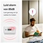 Détecteur de monoxyde de carbone, alarme de monoxyde de carbone avec écran LCD et bouton de test/silence conforme à la norme EN5