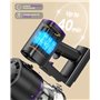 35KPA Aspirateur Balai sans Fil, 40 Min Autonomie Écran LED Aspirateur sans Fil Puissant, Système de filtration cyclonique en 4 