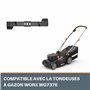 WORX - Lame de Rechange d'Origine ⌀37 cm - Compatible Avec la Tondeuse à Gazon sans Fil Worx WG737E - Lame durable en Acier robu