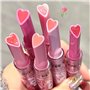 Bekoeen 3 Couleurs Rouge à lèvres Hydratants Gloss, Gloss Repulpant levres Jelly Lipstick Set, Heart Shape Plumping Baume à lèvr