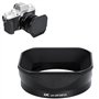 JJC Pare-soleil carré en métal avec capuchon pour objectif FUJIFILM XF 35 mm f/1.4 R – Filtre de 52 mm compatible avec objectif