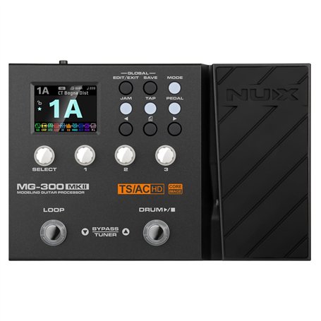NUX | MG-300 mkII Pédale multi-effets pour guitare | Modélisation d'amplis