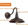 OKUGAIYA IP54 Lampe de mur extérieur Rétro étanche en Bronze Antique Rural Fer Forgé Lanterne murale E27 Vintage Edison Lighting