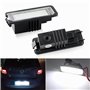 MuChangZi 2pcs 12V LED Lampes de Plaque D'immatriculation Numéro de Voiture pour V/W Golf 4 5 6 7 Polo 6R Passat Seat