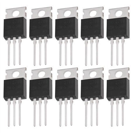 Be In Your Mind Lot de 10 Transistors MOSFET IRF3708 Transistors MOSFET de Puissance à Canal N TO220 30 V 62 A pour Applications