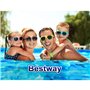 Bestway - Bâche 4 saisons pour piscine rectangulaire hors sol Power Frame 404 x 201 cm et 412 x 201 cm
