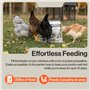 SuperHandy Chicken Feeder Automatique Capacité de 9 kg (20 lb) Nourrit 6 à 12 Volailles/Volailles Jusqu'à 10 Jours Garde au Sec 