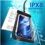 SYNCWIRE Pochette Étanche Smartphone -Lot de 2- Housse Imperméable Téléphone IPX8 Touch Sensible Pochette Portable Étanche pour 