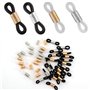 LUTER 40 Pièces Attache Lunette de Chaînes de Lunettes Réglables Extrémités