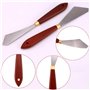 LUTER 2 Pièces Grattoir De Mélange De Peinture Ensemble De Couteaux De Peinture Palette De Spatule en Acier Inoxydable, pour Pei