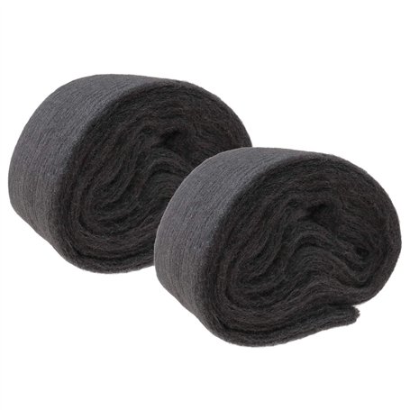 Create idea 2 Rouleaux de 120g Laine de Fil d'acier Ultra Fine Résistance à l'abrasion Douce 00000 Classe pour Nettoyage du Verr