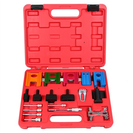 BestsQ 19Pcs Ensemble d'Outils de Synchronisation Outil de Chronométrage Blocage d'arbre à Cames Verrouillage de Distribution Un