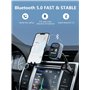 LENCENT Transmetteur FM Bluetooth, Bluetooth 5,0 Lecteur MP3 Adaptateur Radio sans Fil Kit Émetteur FM Voiture Charge Rapide 30W