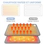 UOHHBOE Coussin Chauffant Couverture Chauffante Électrique 30x60cm Tapis Chauffant Lavable en Machine avec Télécommandes 9 Te...