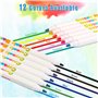 12 Couleurs Marqueur Peinture Acrylique Pour Porcelaine, Passe Au Lave-vaisselle, Stylos en Céramique pour Peindre et Décorer po