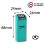 Tampon ballon football | Cachet encreur fidélité foot | 11mm | Stamp ink soccer | Ballon rond