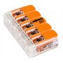 WAGO-COMPACT 221-615 Borne de connexion 5 conducteurs avec levier de commande jusqu'à 6 mm2