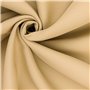 HOMEROKK Rideau Occultant 100% Polyester (Beige, 140 X 260 cm)