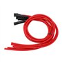 Jeu de Fils D'allumage de Bougie D'allumage, Jeu de Fils D'allumage Rouge Haute Performance Silicone 1m Fil D'allumage de Voitur