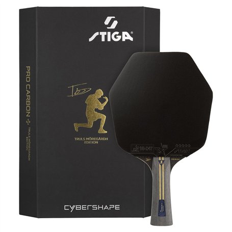 STIGA Pro Carbon Plus Cybershape Truls Edition Raquette de Ping-Pong 5 étoiles