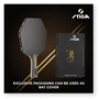STIGA Pro Carbon Plus Cybershape Truls Edition Raquette de Ping-Pong 5 étoiles, Sweet Spot Plus Grand, Technologie Touch Carbon,