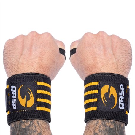 GASP Hardcore Wrist Wraps Bracelet Homme Black FR : Taille Unique (Taille Fabricant : One size)