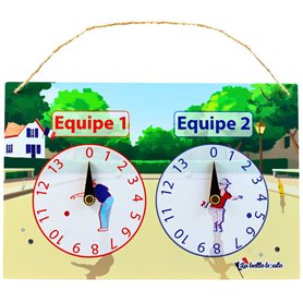 La Belle Boule® | Compteur de Score 30x20cm Pétanque en Étain Vintage | Plaque Métal avec Aiguilles Pivotantes pour 2 Équipes |  La Belle Boule® | Compteur de Score 30x20cm Pétanque en Étain Vintage | Plaque Métal avec Aiguilles Pivotantes pour 2 Équipes |