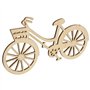 cdhgsh 10 pièces en Bois vélo vélo découpe placages tranches Bricolage Artisanat Ornement thème fête de Mariage décoration de la