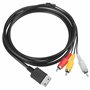 CHILDMORY 6ft câble de 1.8m 3RCA Audio Vidéo AV pour console de jeux Dreamcast DC