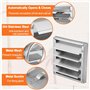 Grille de ventilation 100 mm en acier inoxydable 304 avec moustiquaire et clapet anti-retour, grille de protection contre les in