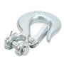 Crochet de Levage pivotant, Crochet Coulissant à Chape antirouille 1/4 po G70 en Acier forgé de qualité Robuste pour remorque po