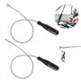 2 PièCes 60cm Outil de Ramassage MagnéTique Flexible