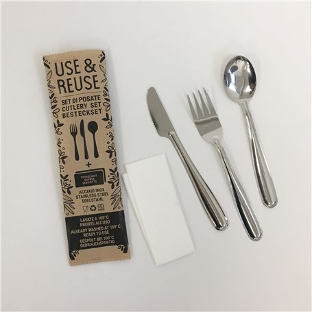 Pintinox Lot de 100 paquets fourchette