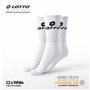 Lotto, 12 Paires Chaussettes de tennis homme/femmes en coton doux et respirant, certifiées OEKO-TEX, blanches, 43-46