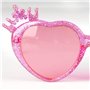 CARTOON Lunettes de soleil enfant Princesses Disney Protection UV Lunettes en forme de coeur, rose
