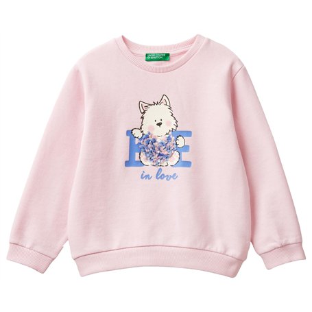 Sweat à Capuche Enfant Rose avec Broderie - United Colors of Benetton 22,63 €