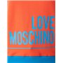 Love Moschino Logo Box Print and Color Contrast Ribs Maillot de survtement, Red Blue, 44 Femme