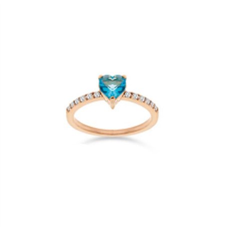 Bague Femme LIU JO LJ2440M18 18 Or rose Bleu