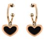 Boucles d´oreilles Femme LIU JO LJ2695 Or rose Noir